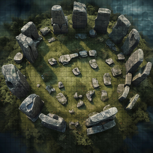 DruidAscend Stones stonehenge dnd map by ultrarealm