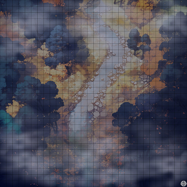 Enchanted Autumnal Forest Battlemap Night Mist