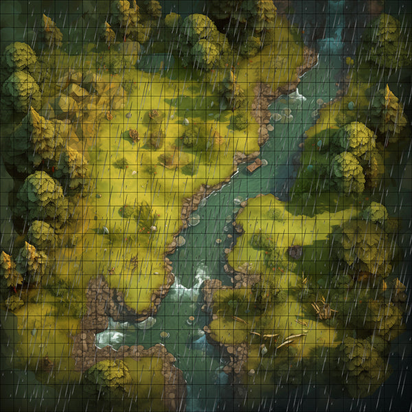 Goblin Nook Forest Rainy TTRPG Map