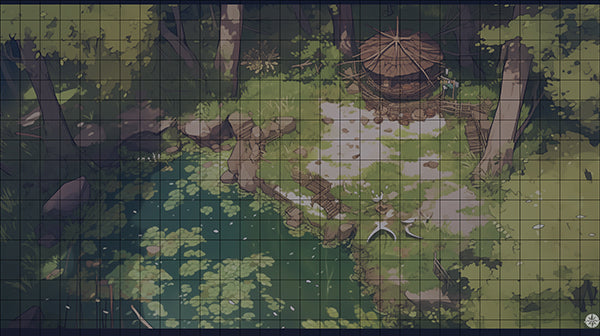 Goblins Hut Swamp Battlemap Night