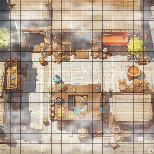 Grand Bazaar Trading Battlemap Mist