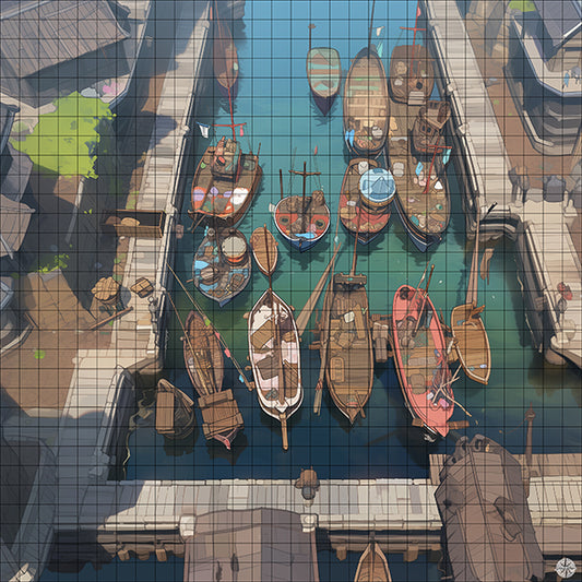 Harbor Town Portside Battlemap