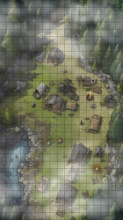 Hawks Hollow Misty D&D Map