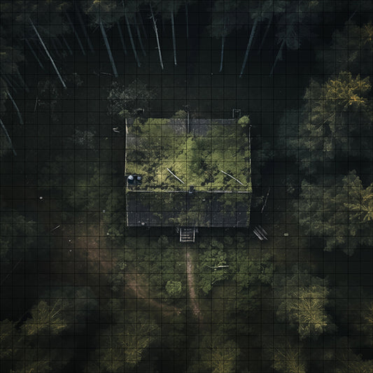 HexHanger's Haven haunted shack dnd map by ultrarealm