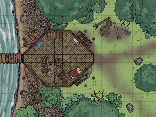 House on Island dnd map by captain cartograph