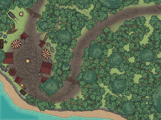 Hunters Camp map by captain cartogrpah