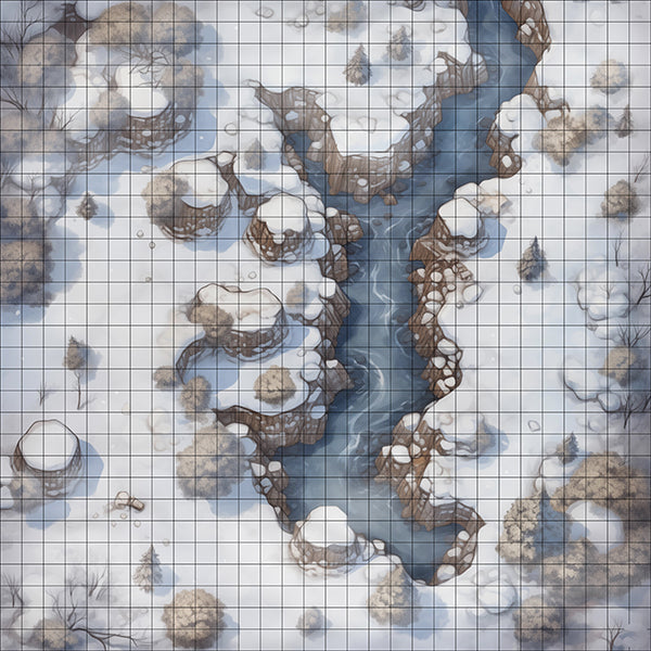 IceImp Alps Misty TTRPG Map