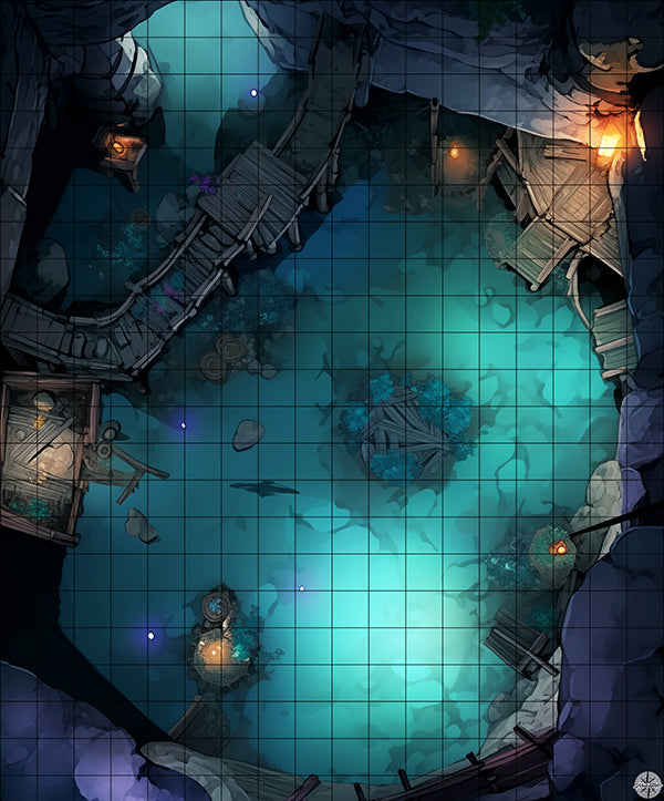 Labyrinthine Deep Mines Battlemap