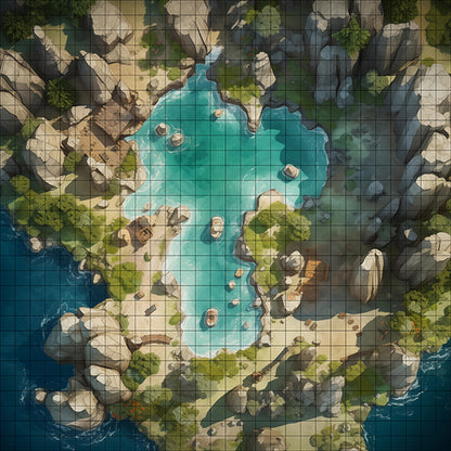 LootLagoon Bay TTRPG Map