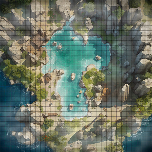 LootLagoon Bay Misty TTRPG Map