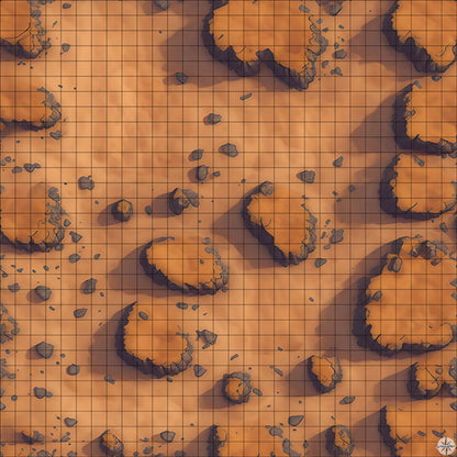 Desert Plateau with Clearing battle map