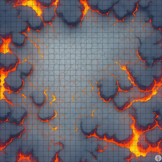 Cracked Lava Arena battle map