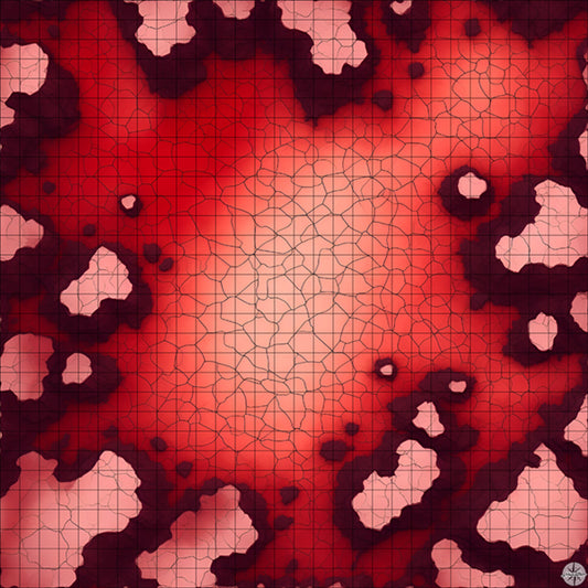 Cracked Red Desert Clearing battle map