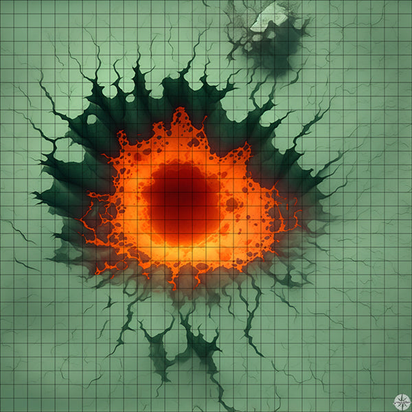 scorned earth with red lava eye battle map