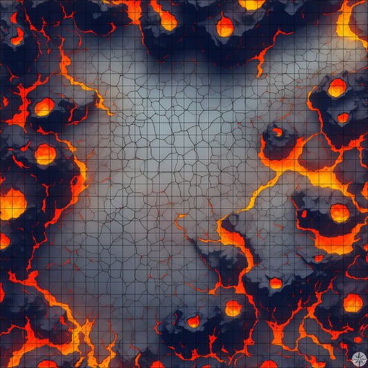 Hellscape D&D Maps - Volcano TTRGP Battle Maps | Mistcharter Maps