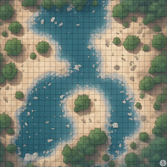 Forest River Crossing battle map
