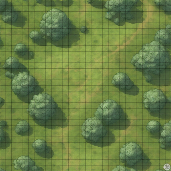 Grassy Hillside Clearing battle map