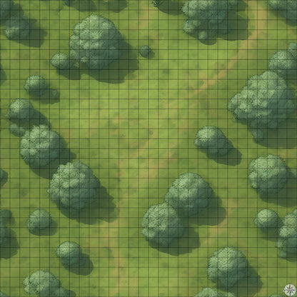 Grassy Hillside Clearing battle map