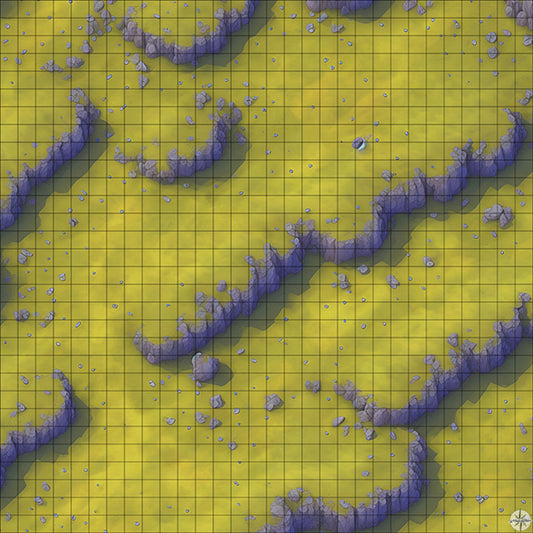 rocky hillside battle map