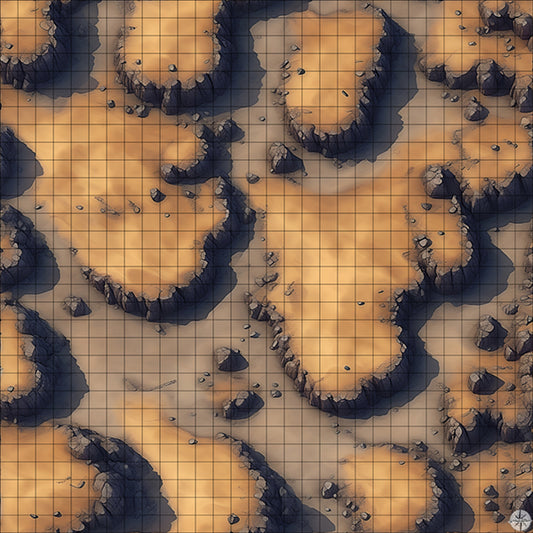 Desert Cliffs battle map