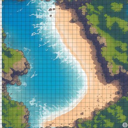 Grassy Clifftop Bay battle map