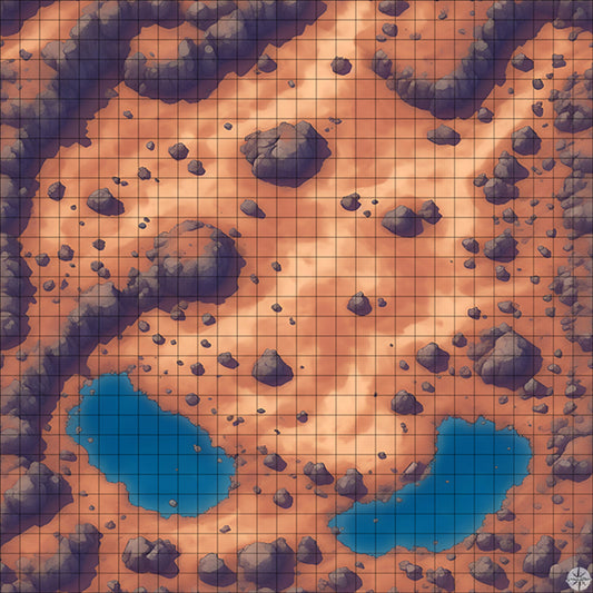 Desert Mountain Pools battle map