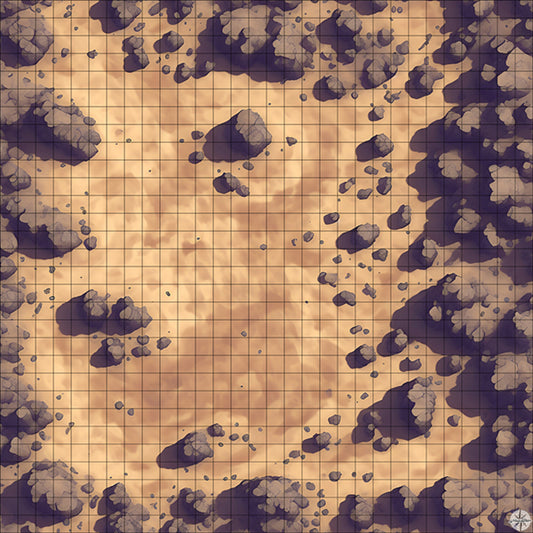 stony desert clearing battle map