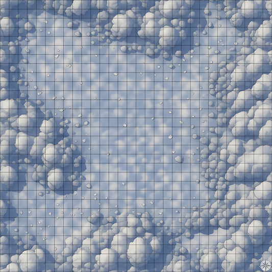 winter forest clearing battle map
