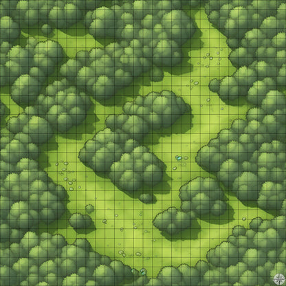 Grassy Forest Bend battle map
