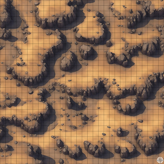 Desert Mountainside battle map