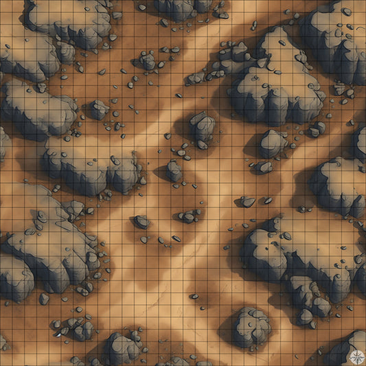 rocky mountain path battle map