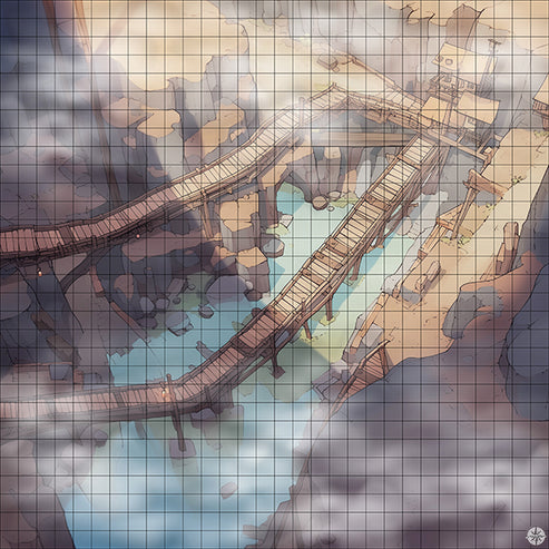Mine with Rail Carts Battlemap - TTRPG Map For D&D and Roll20 ...