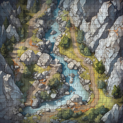 Mischief Mountains Rainy TTRPG Map