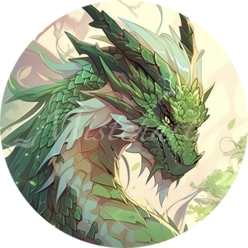 Ancient Green Dragon game token for DND