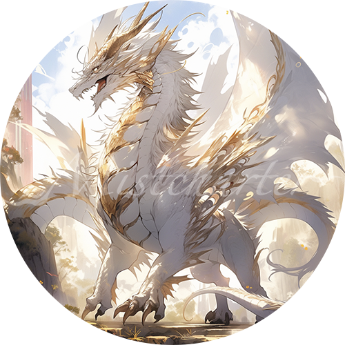 Adult White Dragon