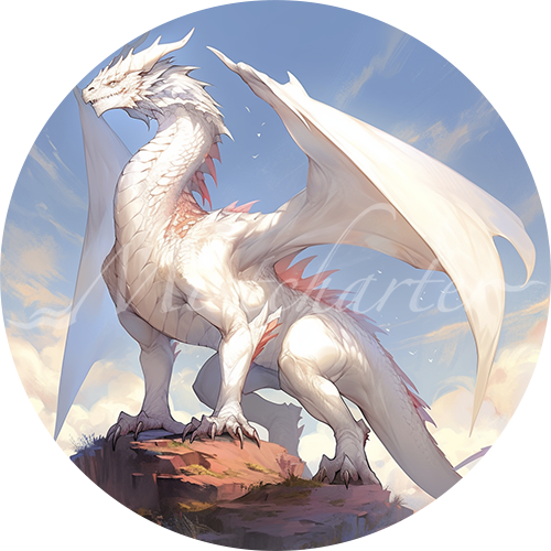 Adult White Dragon