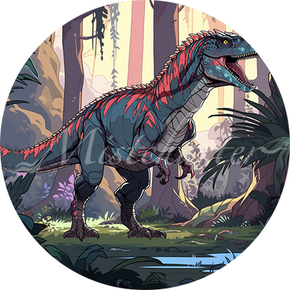 Allosaurus game token for DND