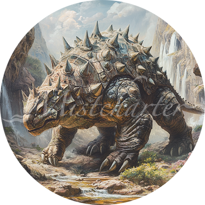 Ankylosaurus game token for DND