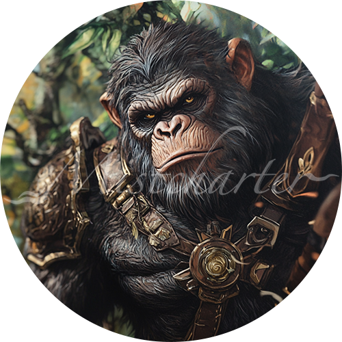 Ape Game Tokens for VTT and TTRPG | Mistcharter Maps