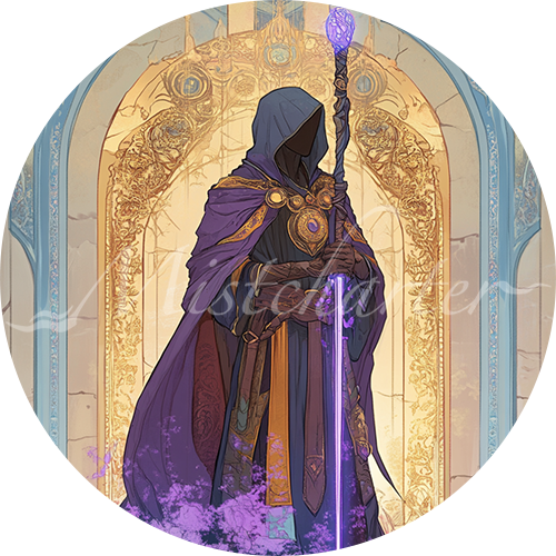 Archmage Pin Archmage Game Tokens for VTT and TTRPG | Mistcharter Maps