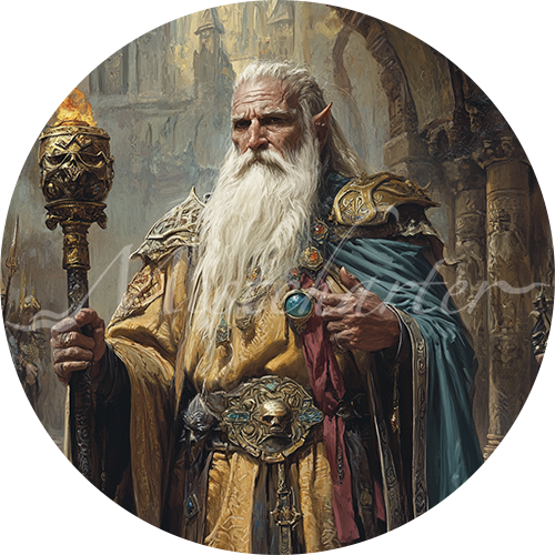 Archmage Pin Archmage Game Tokens for VTT and TTRPG | Mistcharter Maps