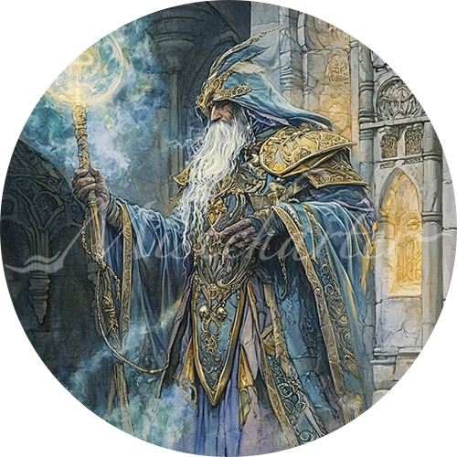 Archmage Pin Archmage Game Tokens for VTT and TTRPG | Mistcharter Maps