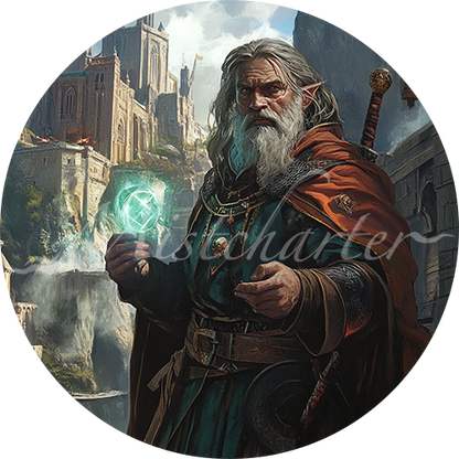 Archmage game token for DND