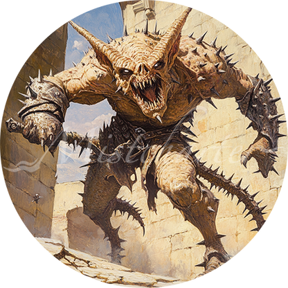 Barbed Devil Game Tokens for VTT and TTRPG | Mistcharter Maps