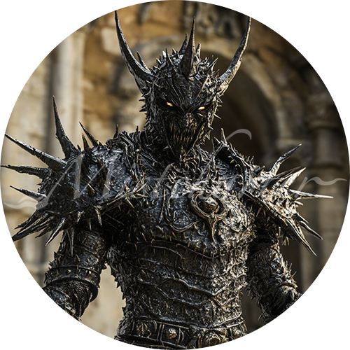 Barbed Devil Game Tokens for VTT and TTRPG | Mistcharter Maps