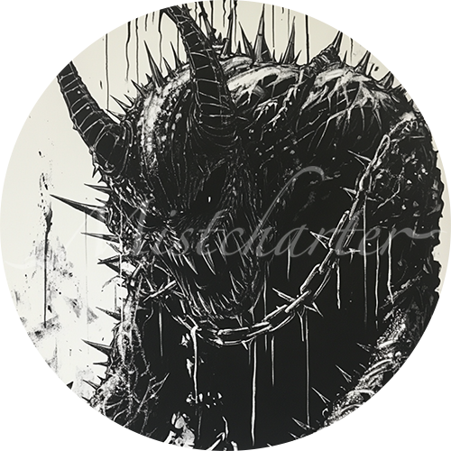 Barbed Devil Game Tokens for VTT and TTRPG | Mistcharter Maps