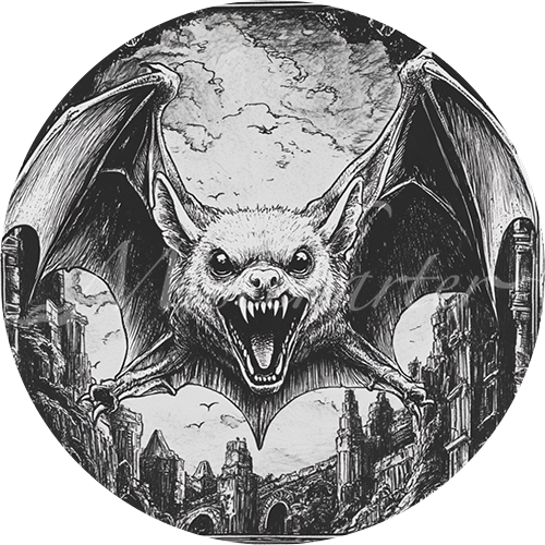 Bat Game Tokens for VTT and TTRPG | Mistcharter Maps