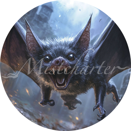 Bat Game Tokens for VTT and TTRPG | Mistcharter Maps