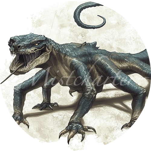 Behir Game Tokens for VTT and TTRPG | Mistcharter Maps