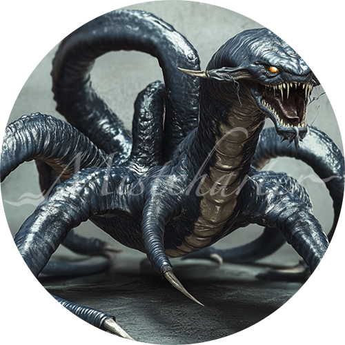 Behir Game Tokens for VTT and TTRPG | Mistcharter Maps